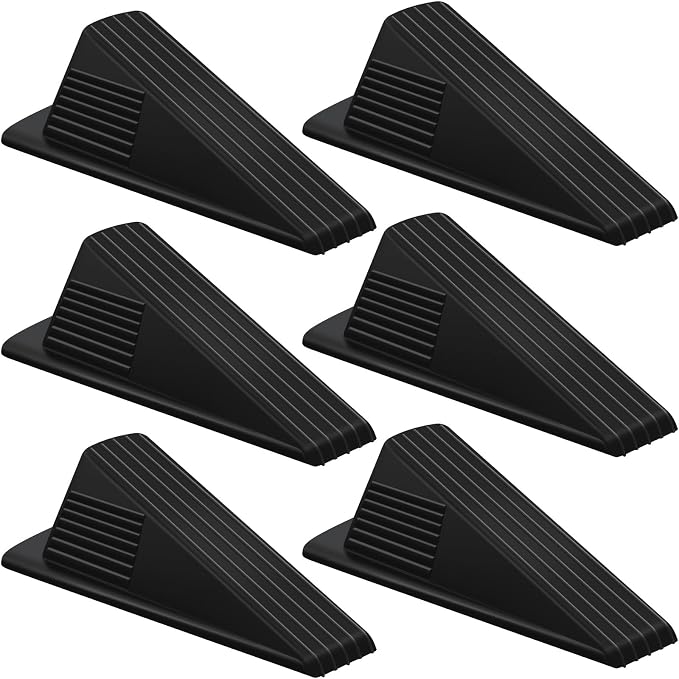 Frienda 6 Pcs Jumbo Door Stoppers Heavy Duty Door Stopper Tall up to 2inch Tall