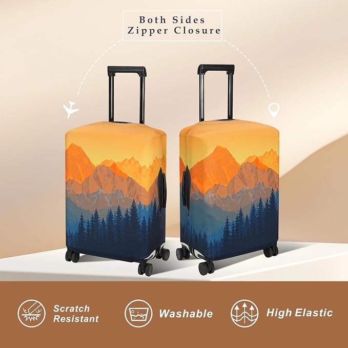 Explore Land Travel Luggage Cover Suitcase Protector Fits 31-32 Inch Case