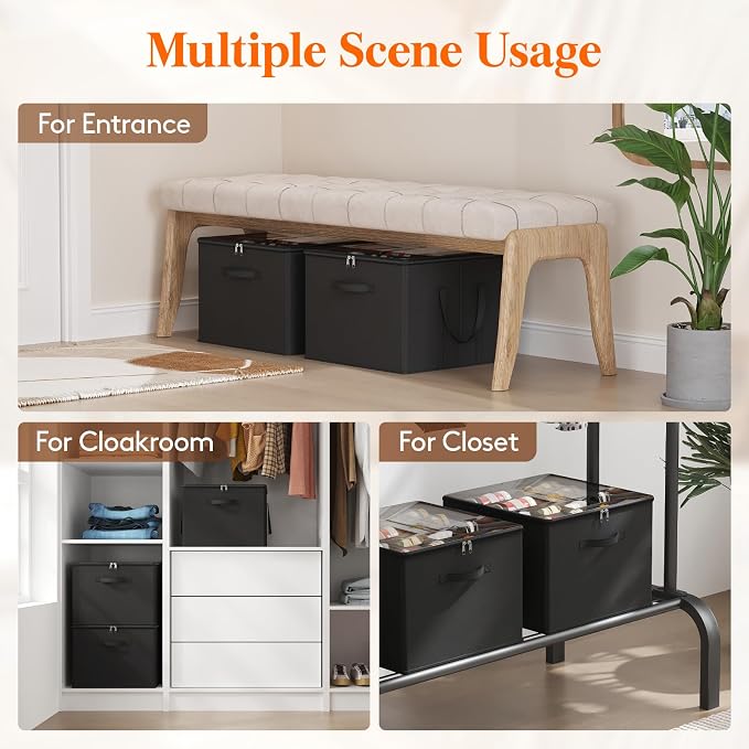 Lifewit Shoe Storage Organizer for Closet, Fits 12-16 Pairs, Large Shoe Box