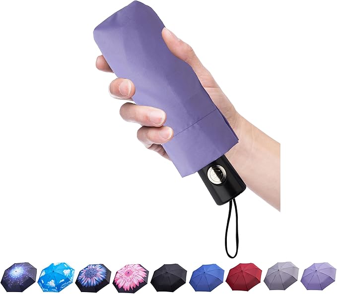 Goothdurs Automatic Mini Travel Windproof Umbrella Compact Auto Open/Close