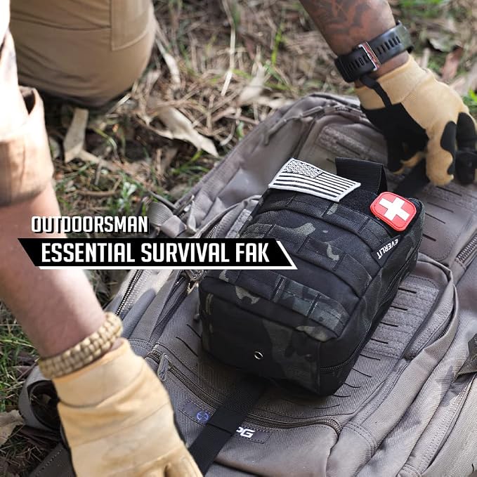 EVERLIT 250 Pieces Survival First Aid Kit IFAK EMT Molle Pouch Survival Kit