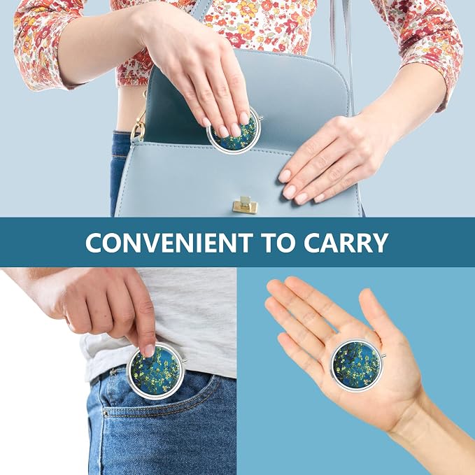 Pill Box 3 Compartment Medicine Pill Case, Portable