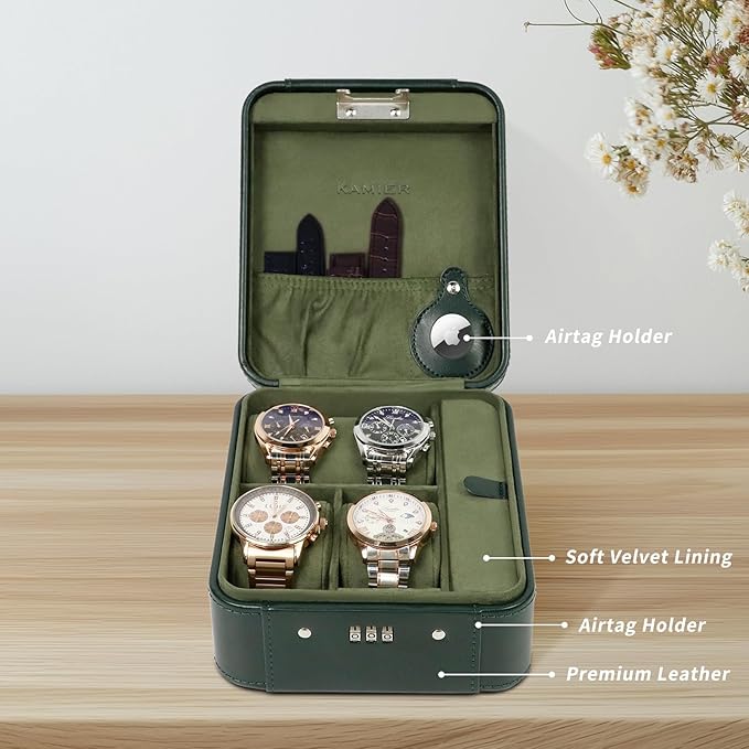 KAMIER Watch Case with Combination Lock