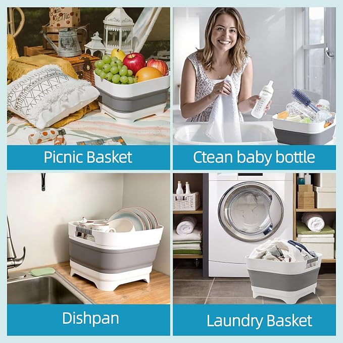 Collapsible Wash Basin for Baby Bottles