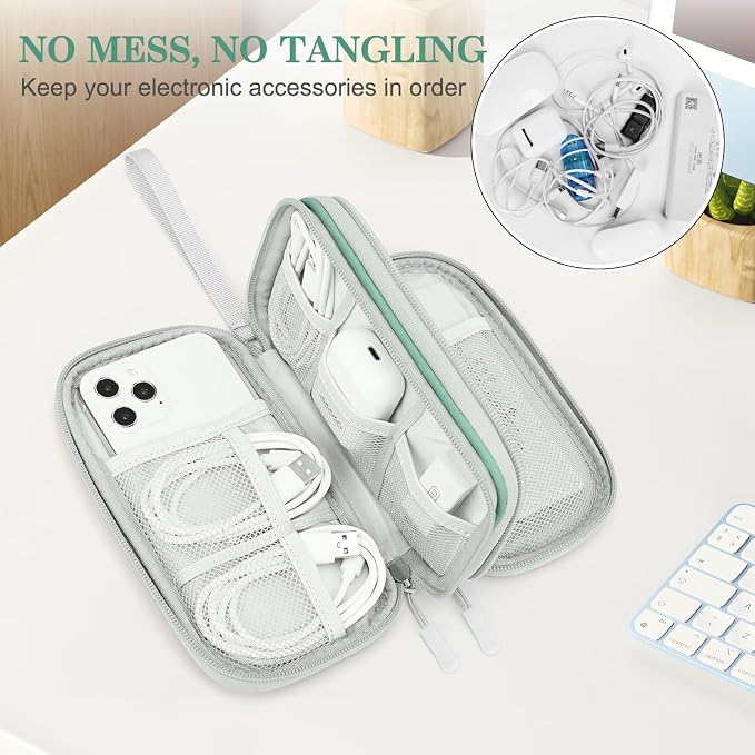 FYY Electronic Organizer, Travel Cable Organizer Bag Pouch Electronic