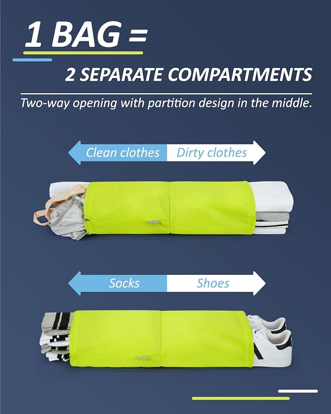 BAGSMART 6 Set Compression Packing Cubes