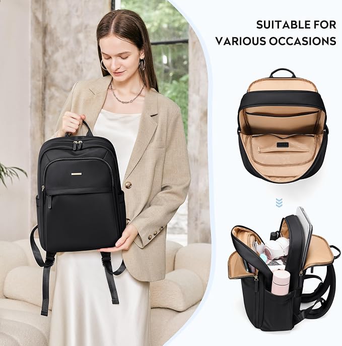Hiking Travel Backpack for Women Casual Business Weekender Multilayer Laptop Bag