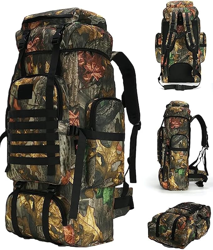 King'sGuard 70L Camping Hiking Backpack Tactical Backpack Military Molle