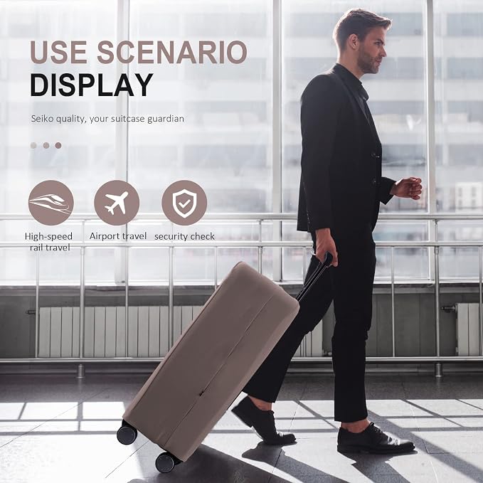 Travel Luggage Cover Suitcase Protector Scratch-Resistant Fit 19-31 Inch