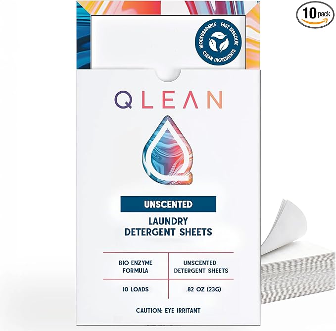QLEAN Laundry Detergent Sheets – Travel Laundry Detergent Sheets