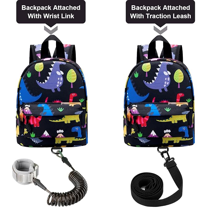 Accmor Toddler Leash Baby Dinosaur Backpack Harness