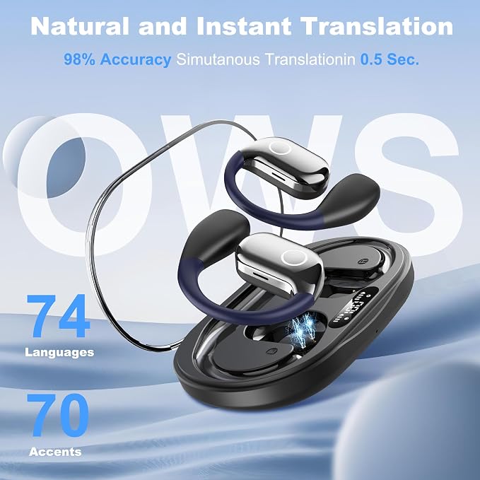 AI Language Translation Earbuds, Translator Earbuds Real Time