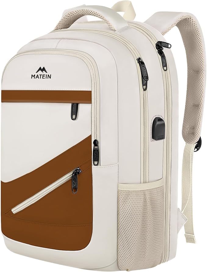MATEIN 17.3 Inch Womens Laptop Backpack, Water Resistant Work Business Backpack