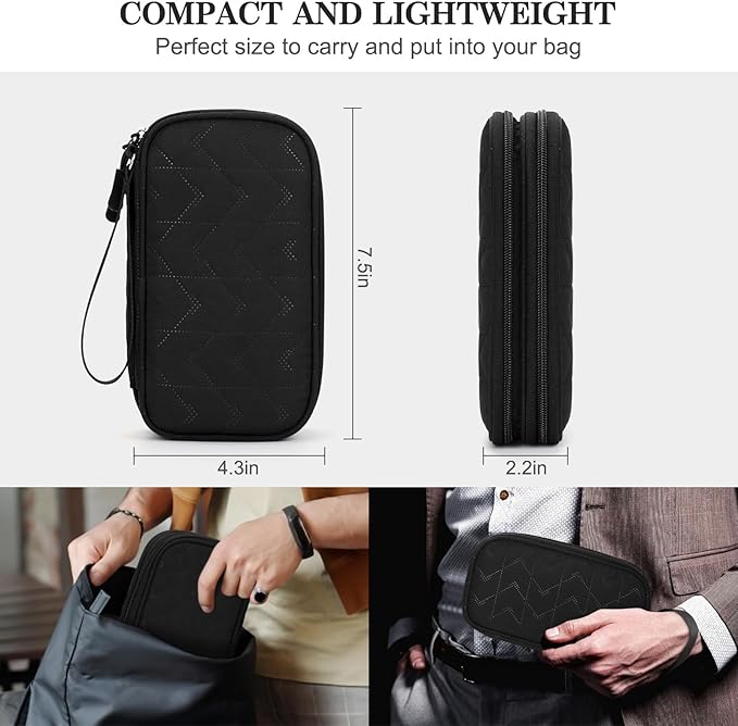 FYY Travel Organizer Pouch Electronic Accessories Carry Case Portable