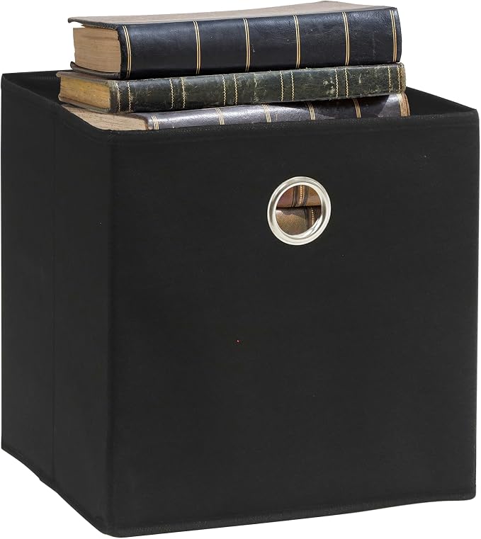 SIMPLE HOUSEWARE 11-Inch Collapsible Fabric Cube Storage Bin