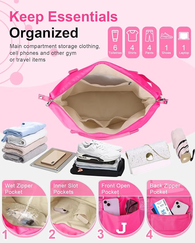 Overnight Bag for Kids Teen Girls Weekender Dance Bag Birthday Graduation Gifts