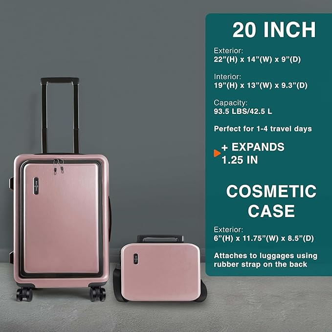 Luggage Sets 3 Piece, 22 Inch Carry on Luggage and 28 Inch Suitcases