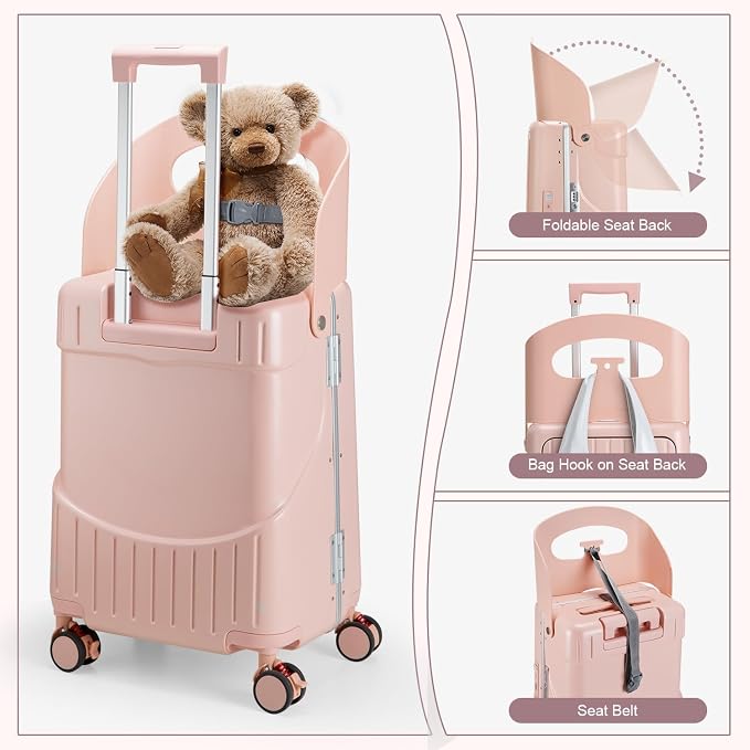 Ride On Luggage with Foldable Seat