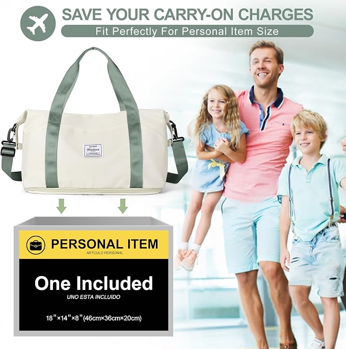 Travel Duffel Bag, Sports Tote Gym Bag, Shoulder Weekender Overnight Bag