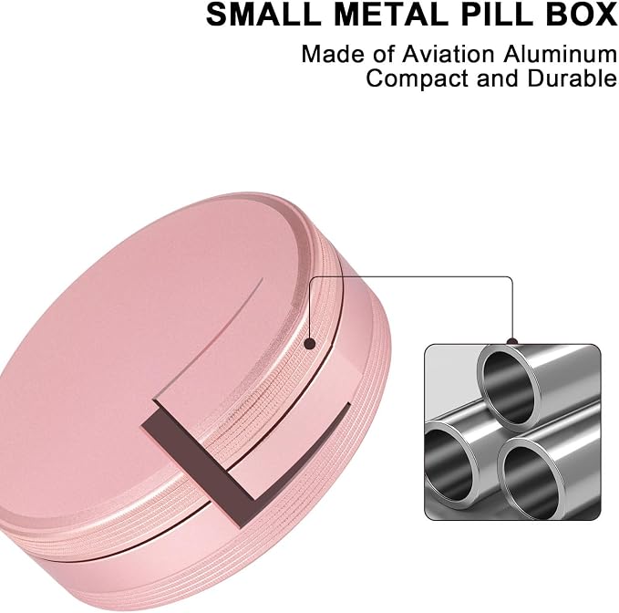 Metal Pill Organizer 4 Compartments