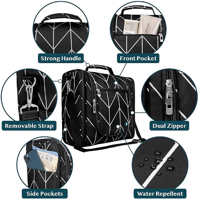 PAVILIA Extra Large Toiletry Bag Travel Bag