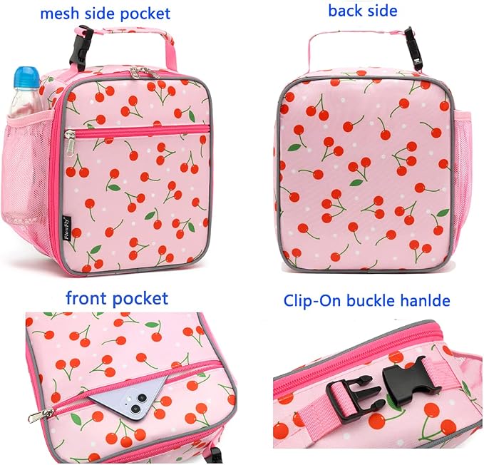 FlowFly Kids Lunch box Insulated Soft Bag Mini Cooler Back to School Thermal