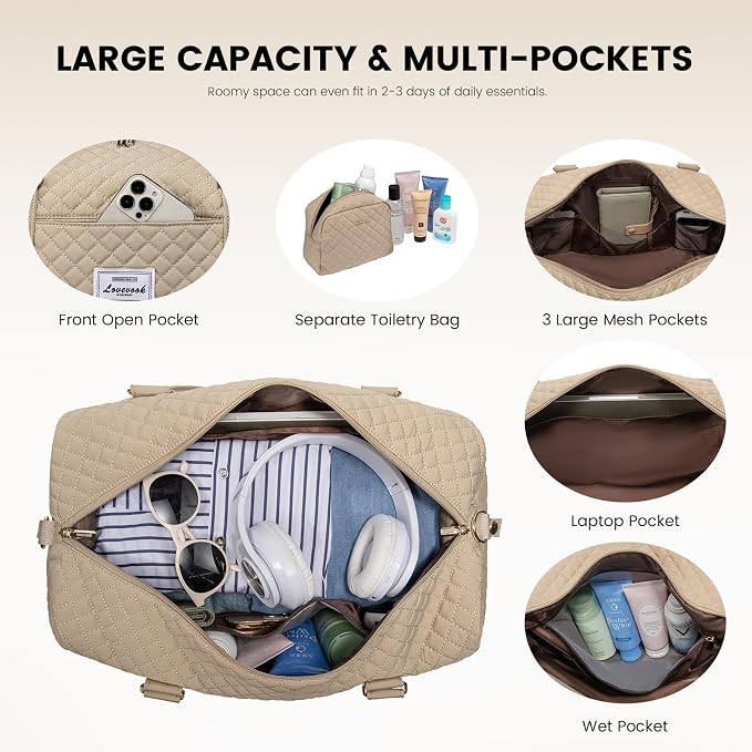LOVEVOOK Travel Duffle Bag, Weekender Bags