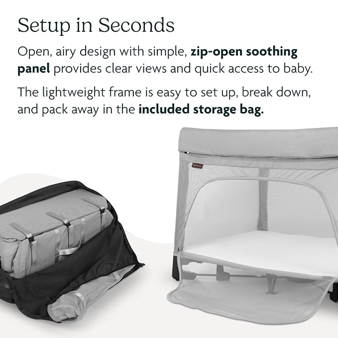UPPAbaby Remi Playard | Deluxe 3-in-1 Portable Playard, Bedside Bassinet +