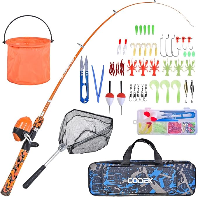 CODEK Kids Fishing Pole Set