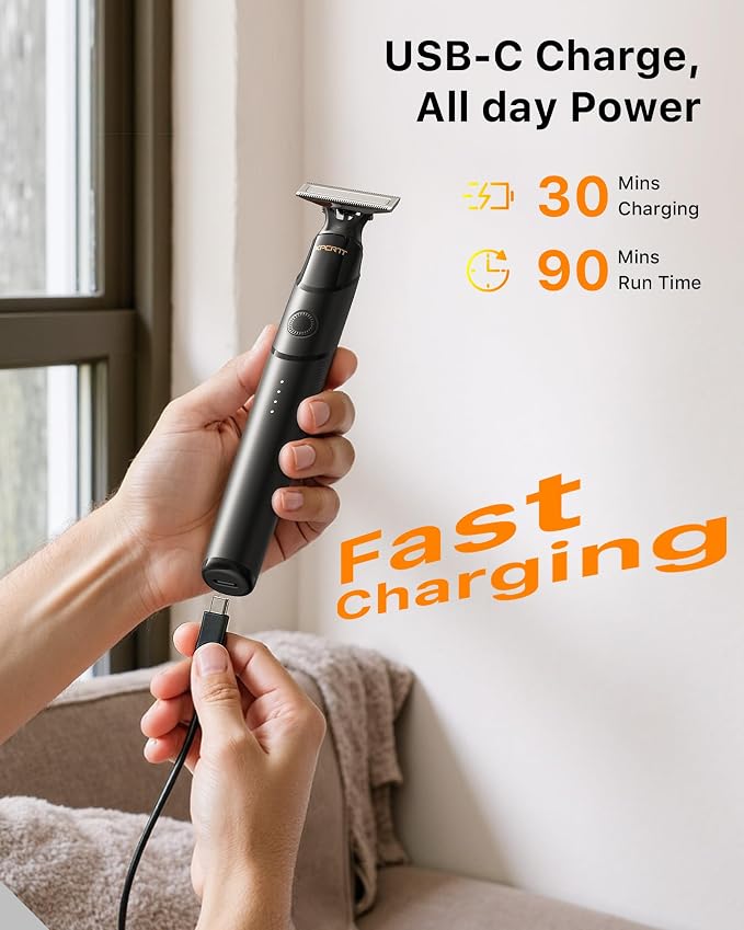 Beard & Nose Hair Trimmer Kit, 12 in 1 Rotating Comb, Travel Body Hair Electric