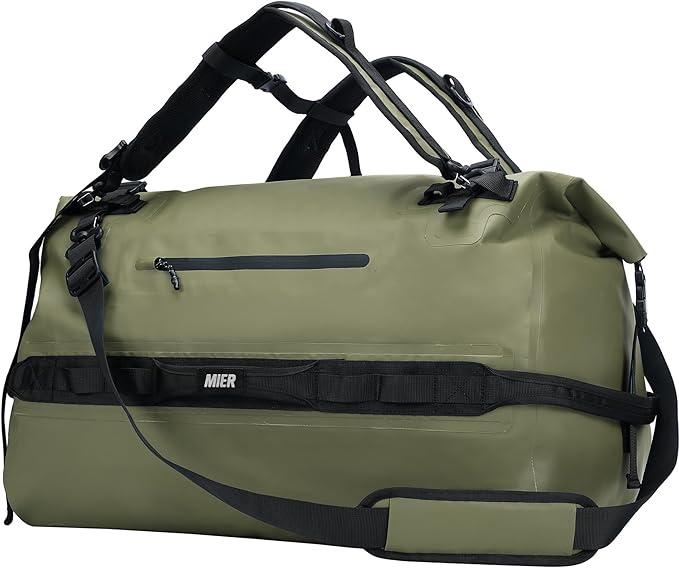 MIER Large Waterproof Duffel Bag Rolltop Dry Backpack Duffle Bags