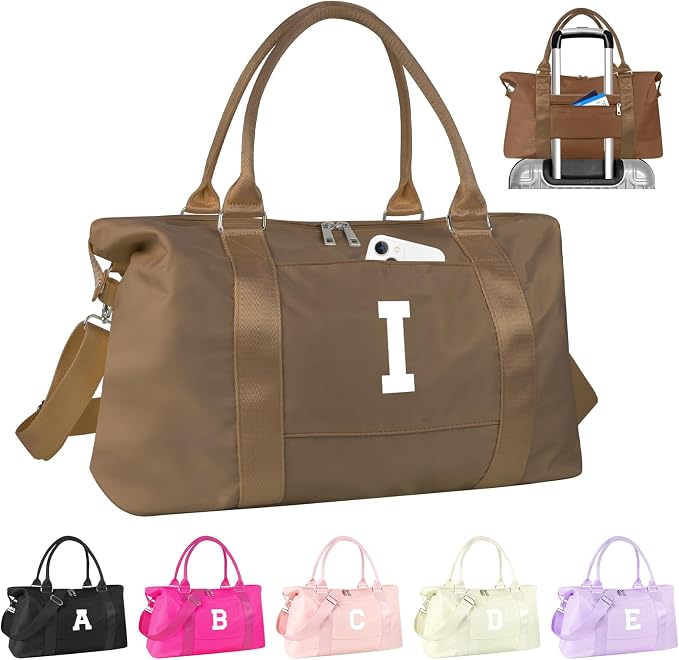 Birthday Graduation Gifts for Daughter, Initial Travel Duffel Bag Sports Gym