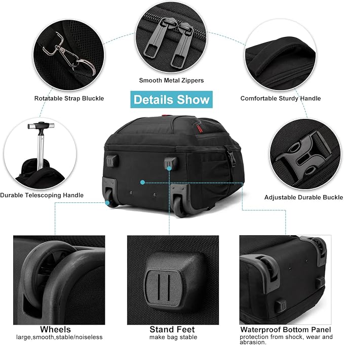Rolling Backpack, Large Backpack