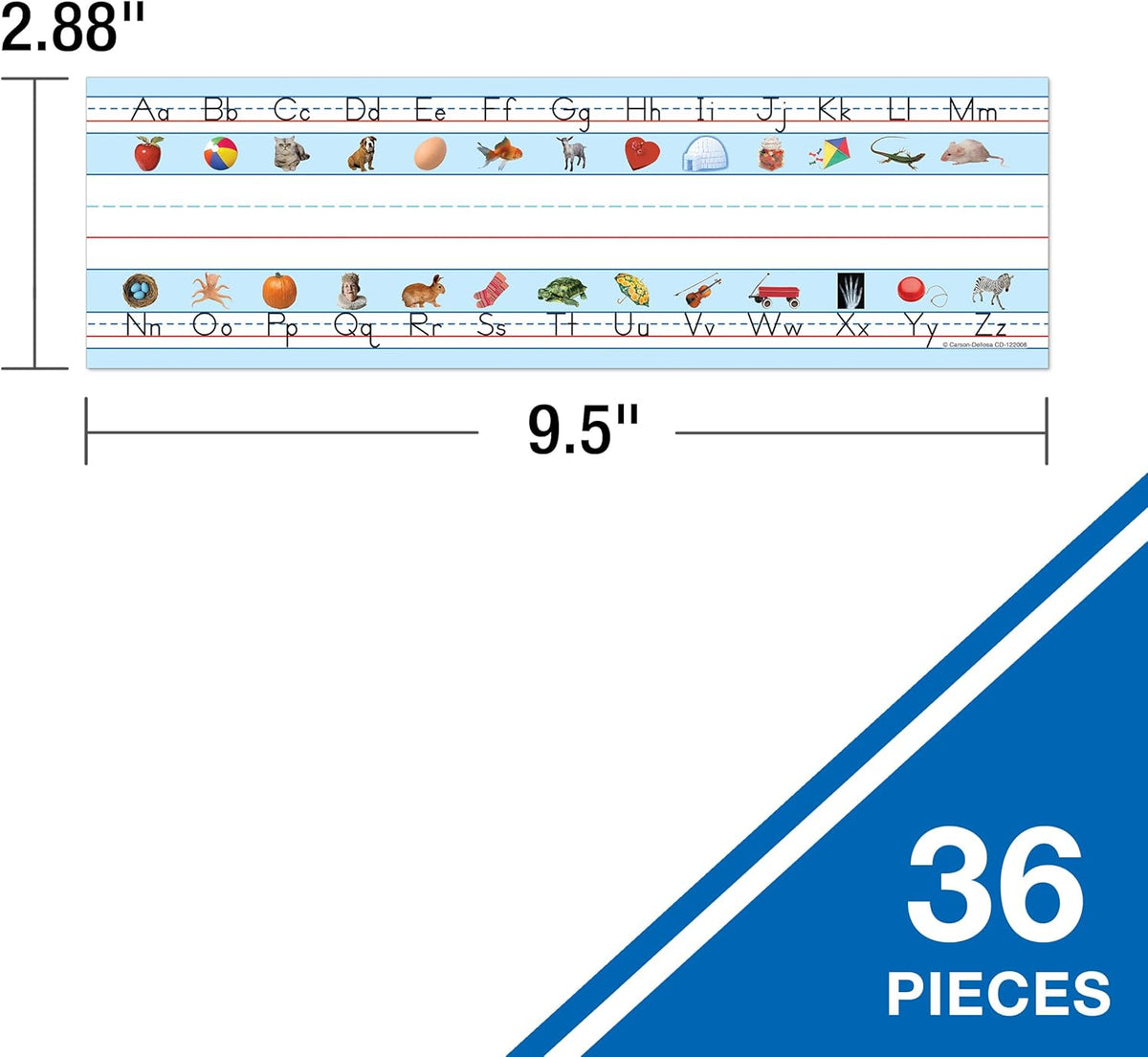 Carson Dellosa 36PC Name Labels for Kids, Nametags With Alphabet and Sight Words, Tags for Desk Organizer, Room Organization, Locker Decor, Kindergarten and Elementary Classroom Must Haves