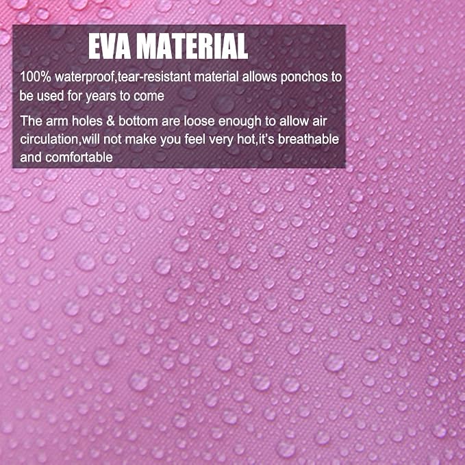 Rain Coats - Reusable EVA Rain Ponchos