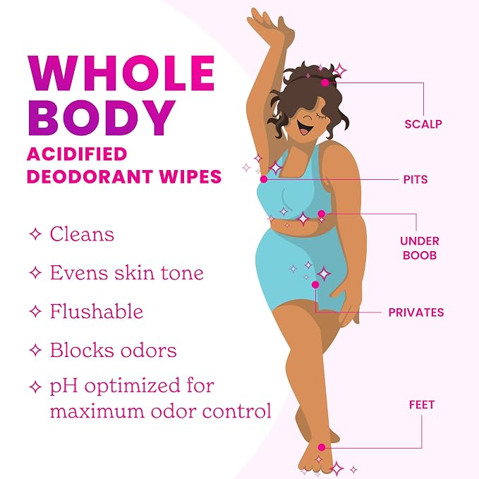Lume Acidified Deodorant Wipes