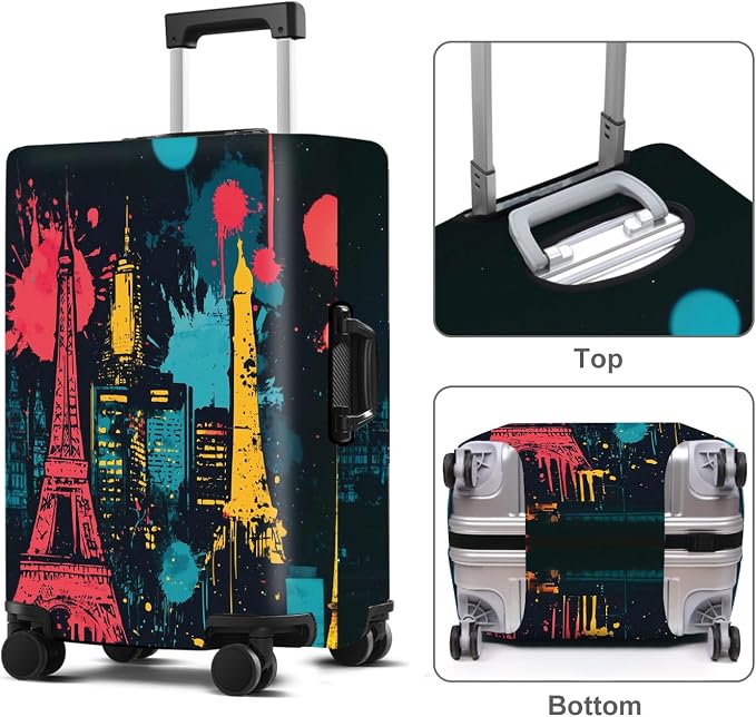 Luggage Cover Washable Suitcase Protector Anti-scratch Suitcase cover Fits