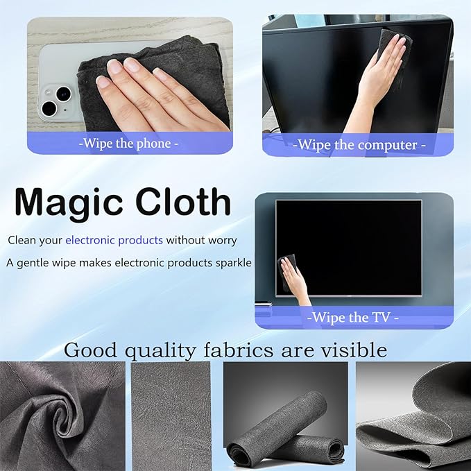 5 PCS 11×11 Inches New Real Magic Cloth Thickened Magic Cleaning Cloth