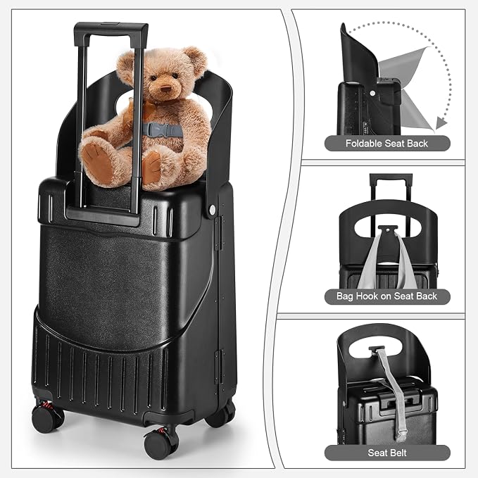Ride On Luggage with Foldable Seat