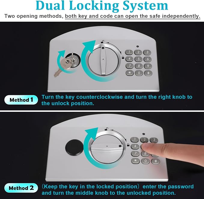 Dalmbox Portable Metal Safe Box