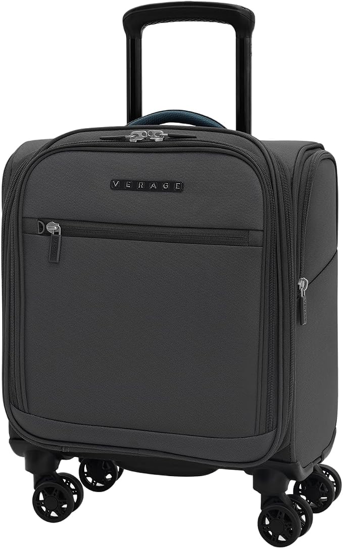 Verage Under Seat Luggage with Wheels, Softside Small Suitcase Spinner Carry On