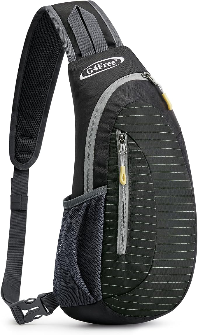 G4Free Sling Bag for Men Women, Small Crossbody Backpack Lightweight Chest