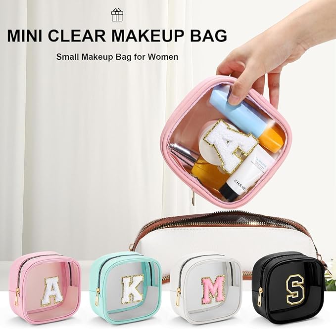 YOOLIFE Initial Make Up Bag Travel Toiletry Bag
