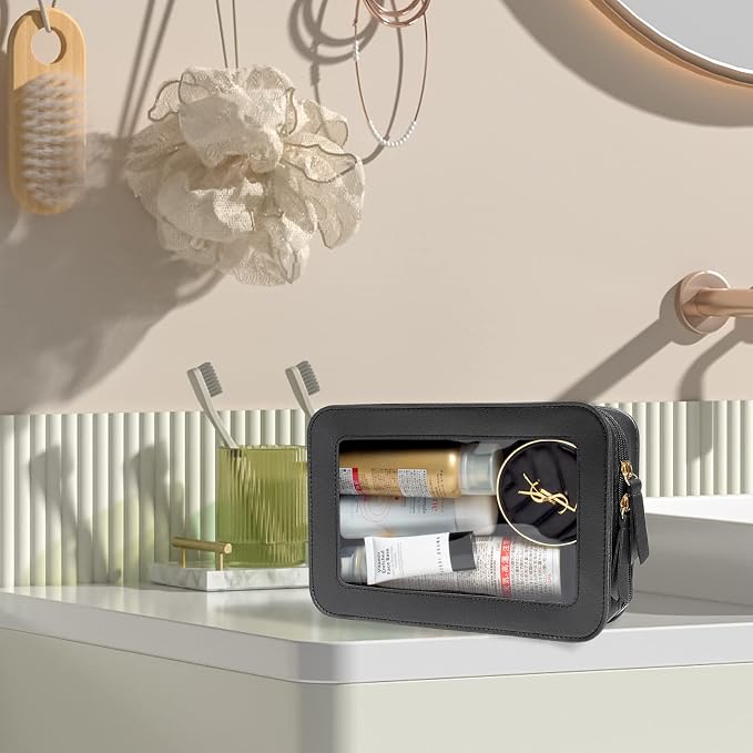 LETGO Clear Makeup Bags, TSA Approved Toiletry Bag