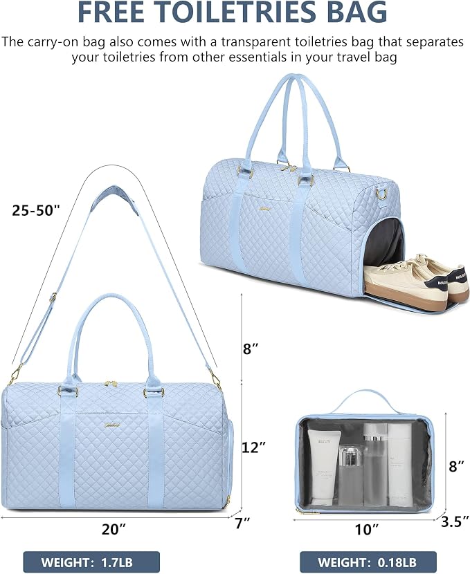 Women Duffle Weekender Travel Bag: Large Duffel Bags