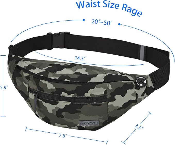 MAXTOP Large Crossbody Fanny Pack