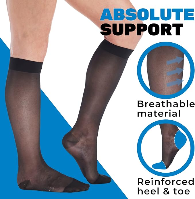 Made in USA - Sheer Compression Socks