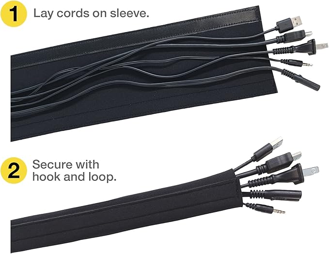 Hook and Loop Cable Sleeve by Wrap-It Storage