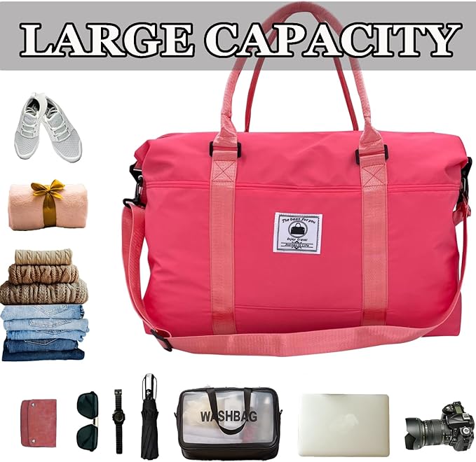 Travel Duffle Bag, Waterproof Sport Tote Gym Bag