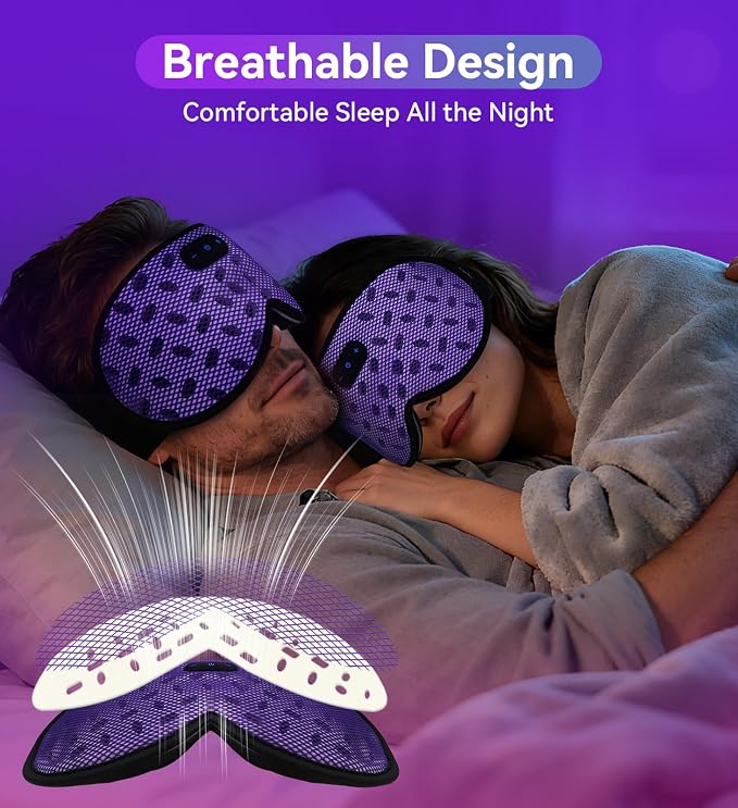 Sleep Eye Mask Bluetooth Headphones